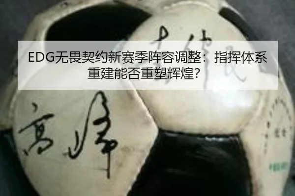 EDG无畏契约新赛季阵容调整：指挥体系重建能否重塑辉煌？